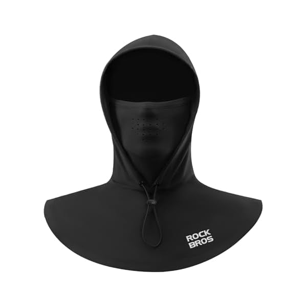 YJSKEJI Winter Balaclava Ski Mask for Men Cold Weather Face Cover Windproof Fleece Thermal Scarf Mask Breathable for Skiing Cycling Snowboarding Black