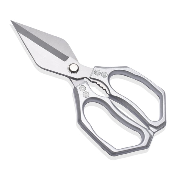 YJSStriving Heavy Duty Kitchen Shears, 4mm Ultra Thick Stainless Steel Poultry Scissors with Aluminum Alloy Handles, Multipurpose Food Cutter