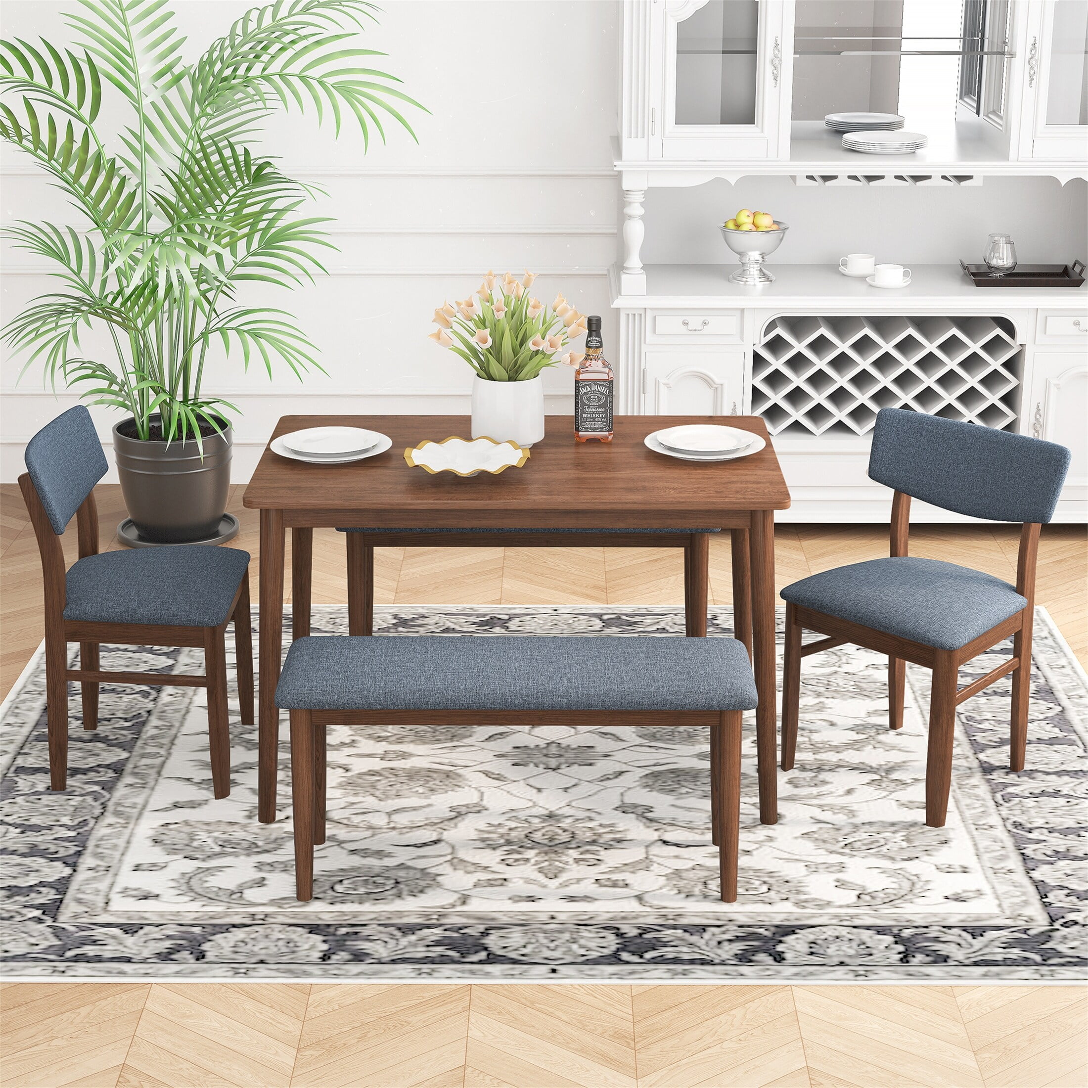 YJTONWIN Modern Dining Table Set - Walmart.com