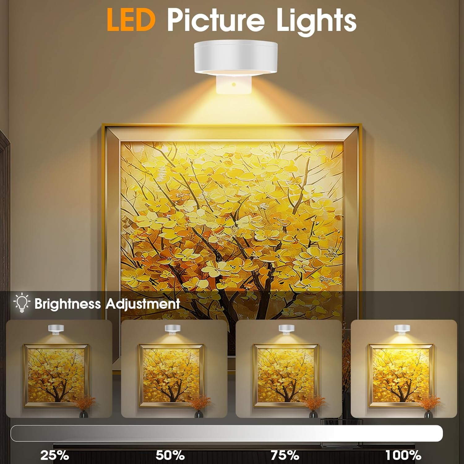 YJYASX-13 RGB Color Changing Led Art Display Light for Picture Frame ...