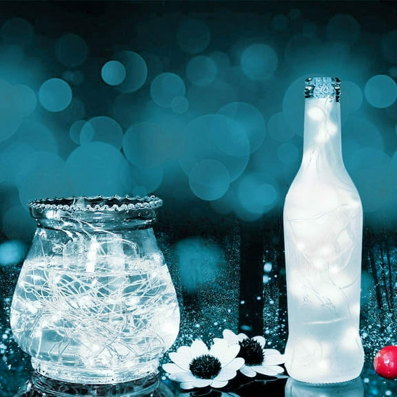 YJYASX-300LED 99FT Fairy String Lights Christmas Lights Silver Wire with Remote, Firefly Starry Light for DIY Christmas Tree Costume Wedding Party Table Centerpiece Decor Cool White