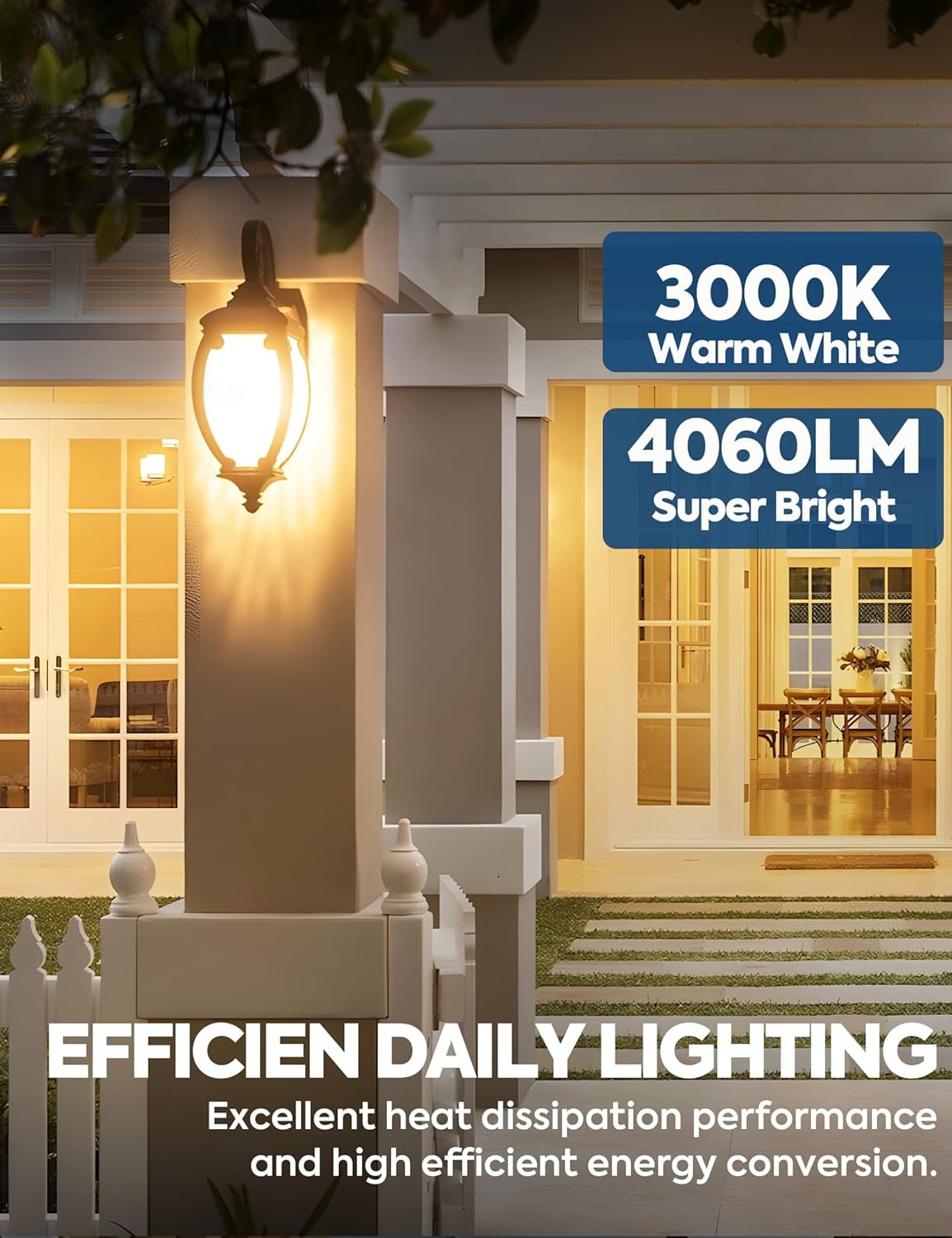 YJYASX-300W Equivalent LED Light Bulb, 4060LM Super Bright A23 LED Bulb ...