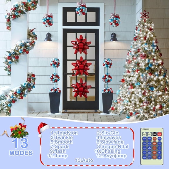 YJYASX-500LED 164ft Fairy String Lights Cool White Christmas Light Silver Wire w/Remote, Firefly Lights Starry Light for DIY Christmas Tree Costume Wedding Party Table Centerpiece Decor