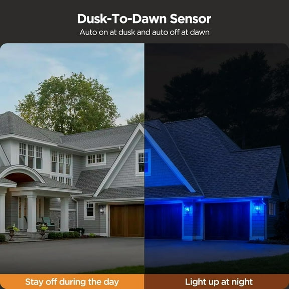 YJYASX-Dusk to Dawn LED Flame Light Bulbs Outdoor, 4 Modes Flickering Light Bulbs with Upside Down Effect, E26 Fire Bulb for Halloween Christmas Party Patio Porch Home Indoor Decorations - 4 Blue