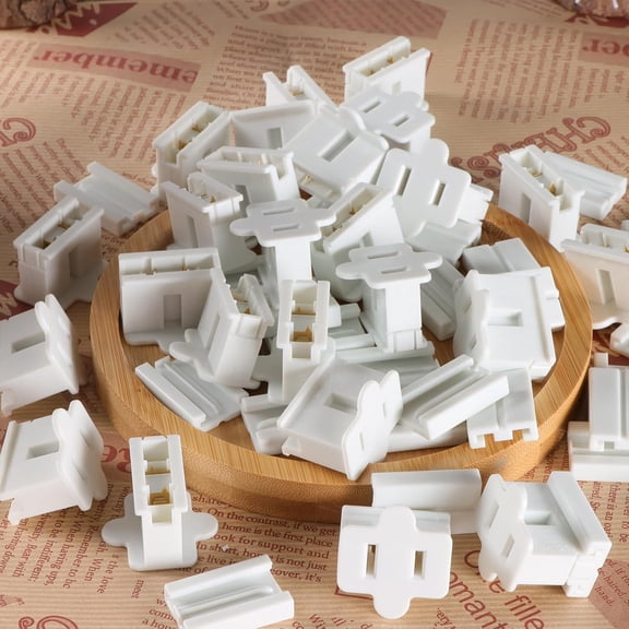 YJYASX-Electric Plugs - 25PCS Female Vampire Plug - SPT-1 White for Christmas Light Strings & Lamps and DIY Projects