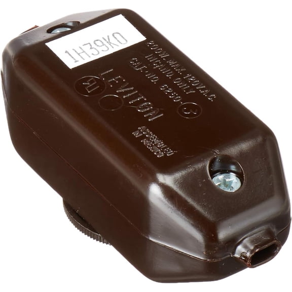 YJYASX-Feed-Through Lamp Cord Dimmer for Incandescent Bulbs, 6250-3, Brown