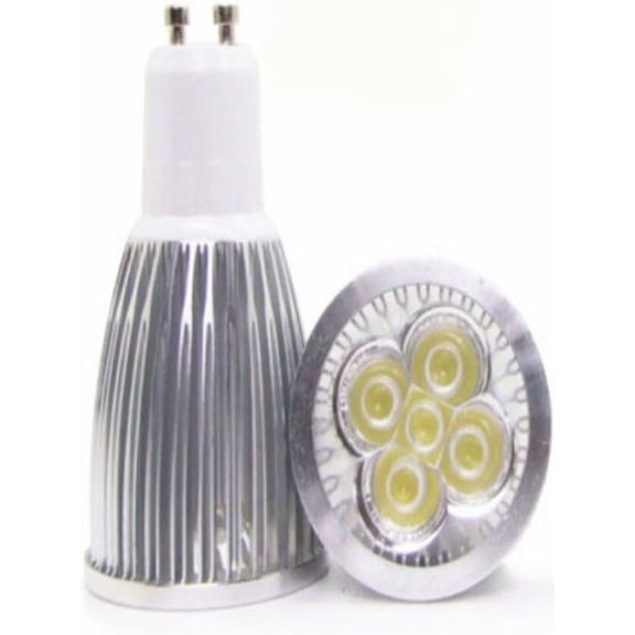 YJYASX-GU10 LED Light Bulb 6 Pack 5 Watt MR16 GU10 LED Light 5W Spotlight Bulbs for Track Lighting Recessed Lighting,110V,6000K Daylight White,Non-Dimmable,60 Degree Beam Angle,50W Halogen Bulbs Equi