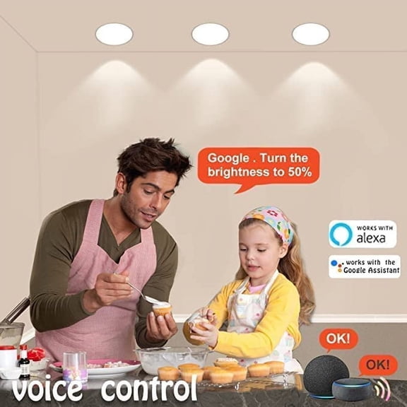 YJYASX-GU24 Smart Light Bulbs Compatible with Alexa, 10W 900LM Super Bright RGBCW Color Changing LED Bulb, 120V 100W Halogen Replacement, 2 Pack