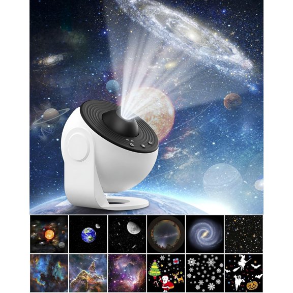 YJYASX-Galaxy Projector Star Lights for Bedroom - 13 in 1 Planetarium Night Light Projector with 4K HD Galaxy Discs for Kids and Home Decor