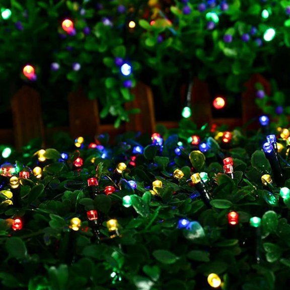 YJYASX-LED String Lights,Christmas Lights 33ft 100 LEDs, 8 Modes, Multi-Color, Indoor Outdoor Plug-in Fairy Lights for Christmas Tree, Bedroom, Classroom Decor Outdoor Decor (Multi-Color, 33FT)