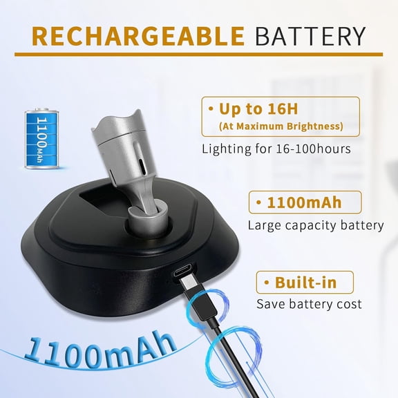 YJYASX-LED Wireless Spotlights with Remote Rechargeable Up Lights Indoor with 3000K/4000K/6000K Battery Operated Lights with Timer Dimmable Accent Light Uplighting for Plant,Black+Silver,2 Pack