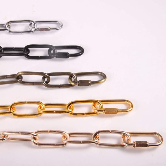 YJYASX-Lighting Pendant Chain, Heavy Duty Chain for Light Fixture, Mirror or Picture Suspension in Antique Brass Finish, Multiple Specifications (Antique Copper, 12)