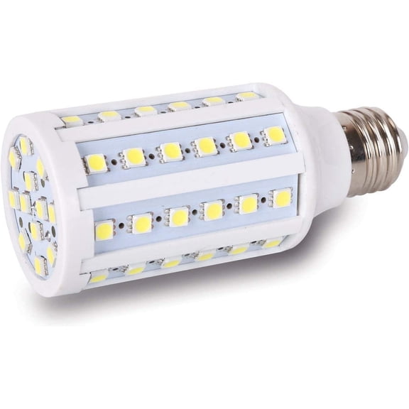 YJYASX-Low Voltage E26 Medium Screw Base 15 Watt LED Light Bulb Offgrid Power Storage Battery Systems Landscaping Path Fishing Marina Boat Yacht RV Motor Home 12V 20V Wide Range Input - 6000K Cool Wh