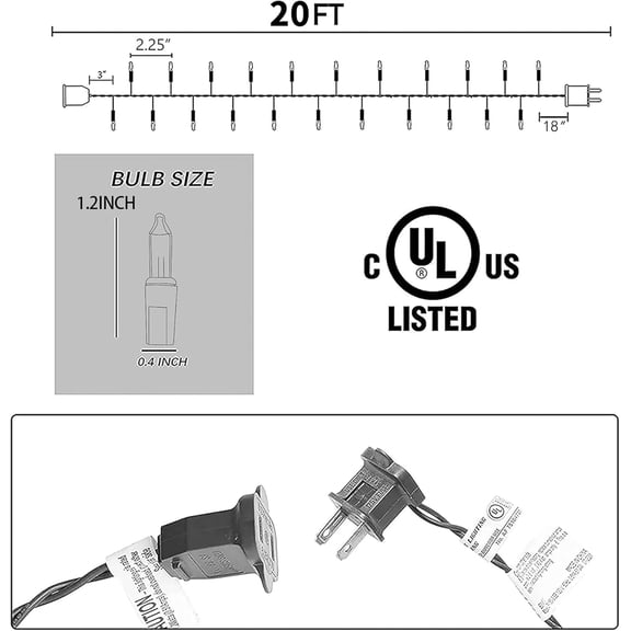 YJYASX-Orange Halloween Lights, 40FT 200 Count Mini String Lights, Waterproof Halloween Decorations for Outdoor Indoor Patio Home Party Garden Yard Decor