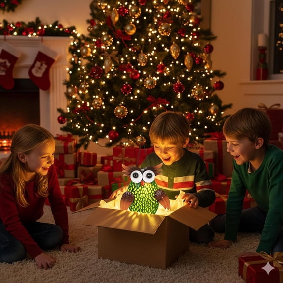 YJYASX-Owl Solar Lanterns Outdoor Waterproof Village Hollow-Out Metal Hanging Solar Lanterns for Outside Yard, Patio Ideal Gift for Women, Family, Friends