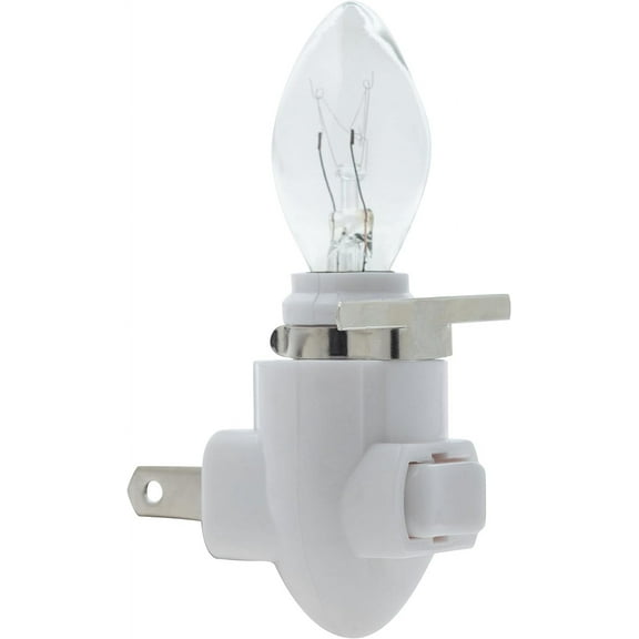 YJYASX-Plug in Night Light Module Includes 4 Bulbs and 4 Metal Clips, Great for Making Your Own Decorative Night Lights, Pack of 4 (White)