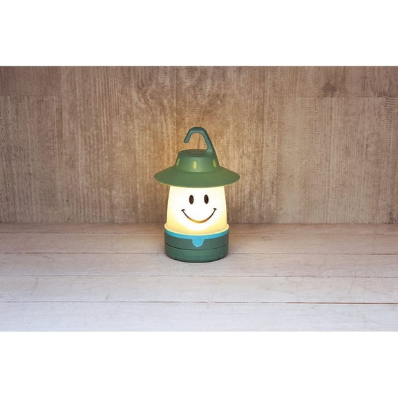 YJYASX-Smile LED Lantern: Portable Night Light Camping Lantern For Kids (Mint)
