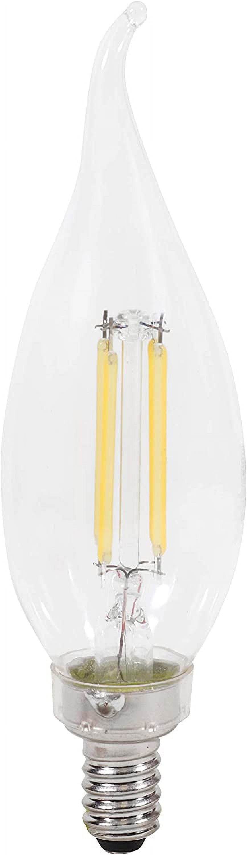 Sylvania LED TruWave Natural Series B10 Chandelier Bulb – 75W Equivalent, 7.5W, Candelabra Base, Dimmable, 5000K Daylight, 2-Pack