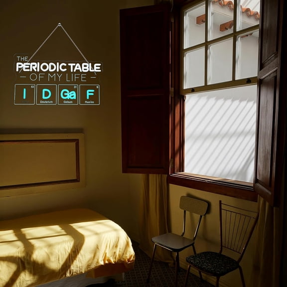YJYASX-The Periodic Table of My Life Neon Sign, Dimmable Science-Themed Neon Light for Bedroom, Dorm, Geek Gifts