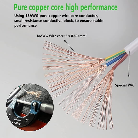 YJYASX-UL-LP Certification T5 T8 LED Lamp Connecting Wire for Ceiling Lights - Daylight Integrated Tube Cable Linkable Cords for Lamp Holder Socket Fittings (9.8FT/3M, 4-Pack)