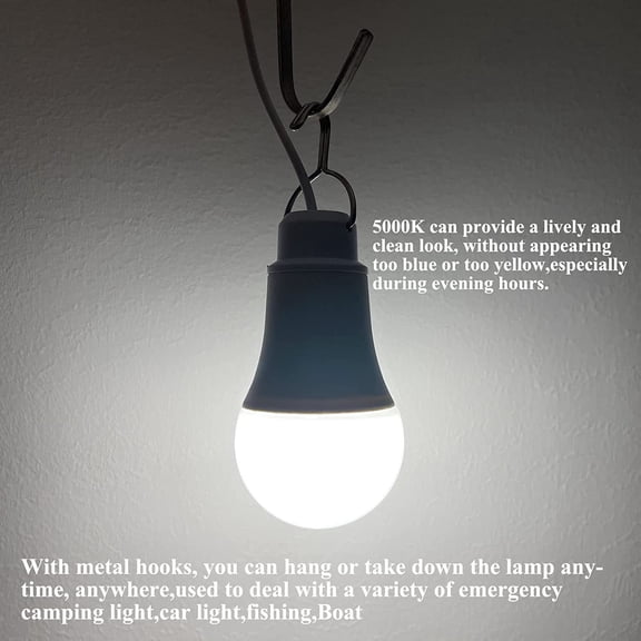 YJYASX-USB Light,USB Lamp,Camping Lights,7W Dimmable Hanging Portable Emergency Light Tent Lights for Power Station Solar Panel Charger Power Bank Power Outage Camping Outdoor Hurricane,2 Pack 5000K