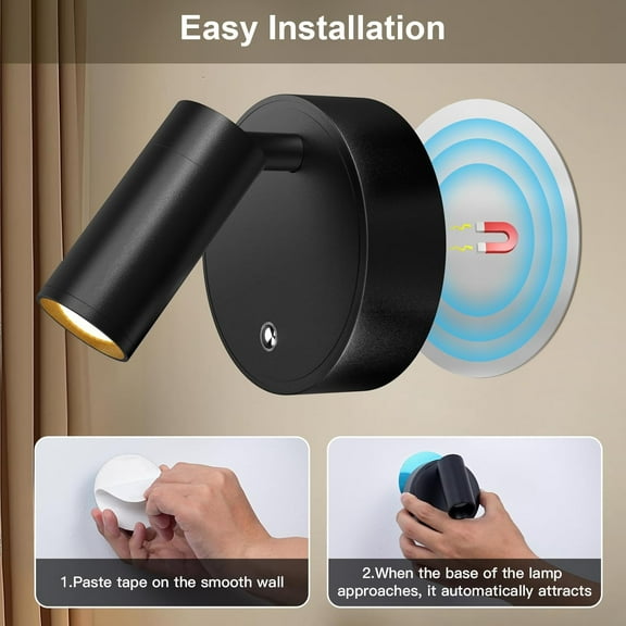 YJYASX-Wireless LED Spotlight, Spot Lights Indoor, Uplighting Indoor with Timer and Dimmable, Rechargeable Wall Lights Picture Light Accent Lighting for Plants (2 Pack)