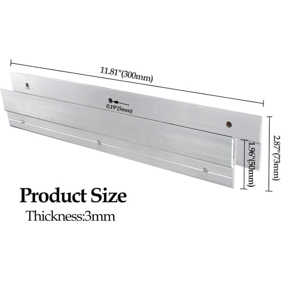 YJYASX-Z Hanger French Cleat Hanger 12 Inch - Mirror, Picture, Whiteboard, Headboard, Artwork Frames Wall Mounting Brackets - Z Bar Hanger Supports