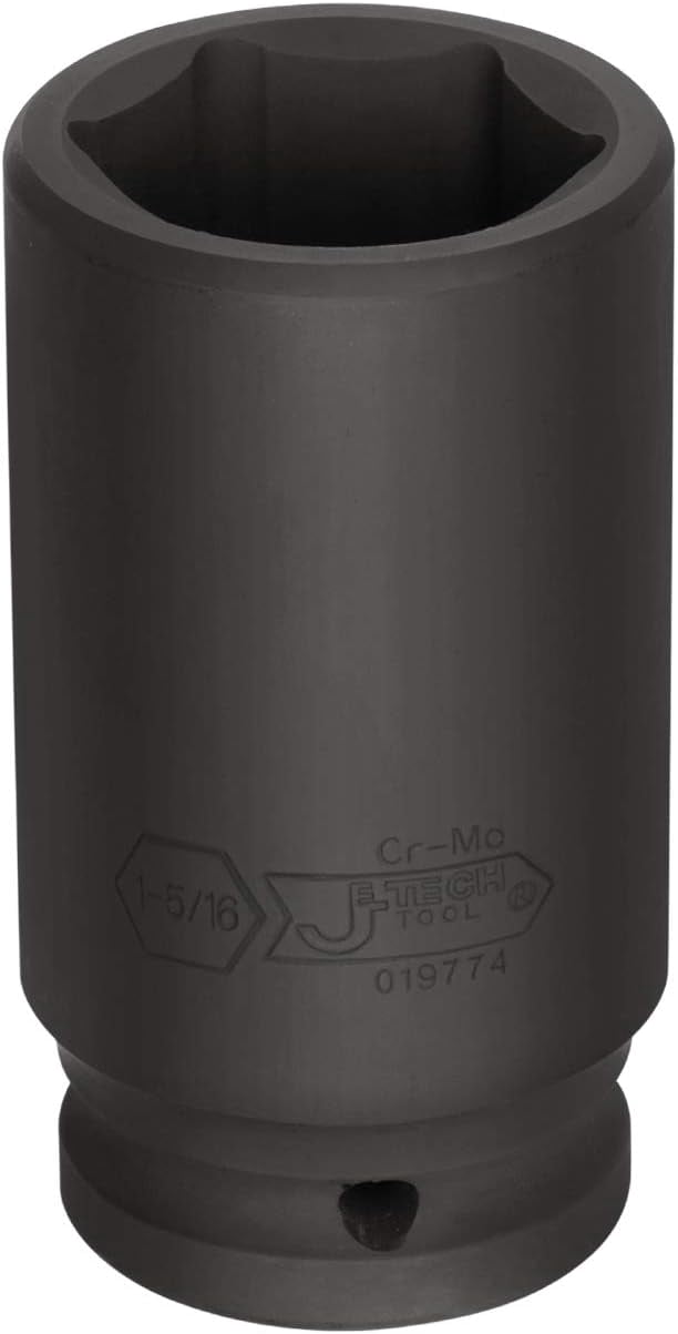 Vaso De Impacto Profundo Sunex 3/4'' - 5/8'', Acero Cromo-molibdeno, 6 Puntos, Para Llave De Impacto