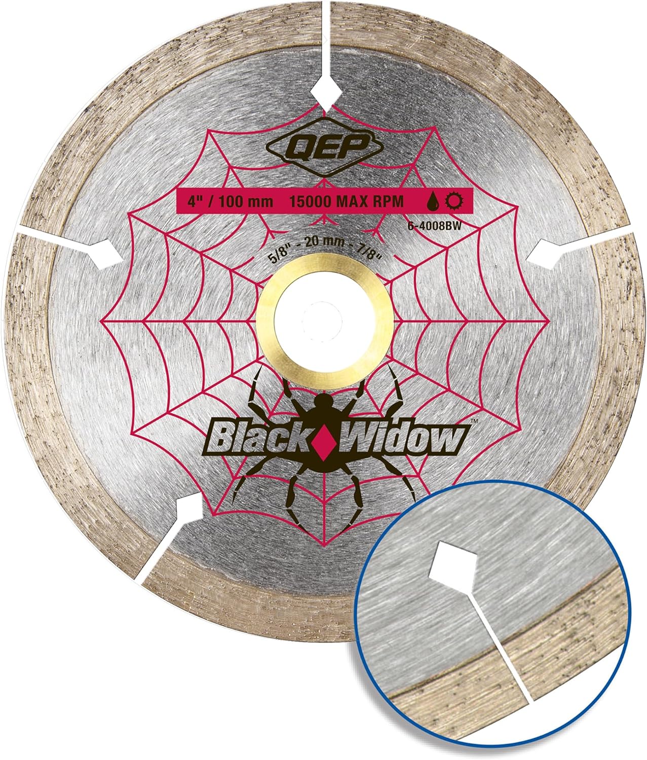 Diamond Blade Set – 3 Pieces, 4.5 Inch, For Granite, Marble, Brick, 7/8 Inch Arbor With 5/8 Adapter