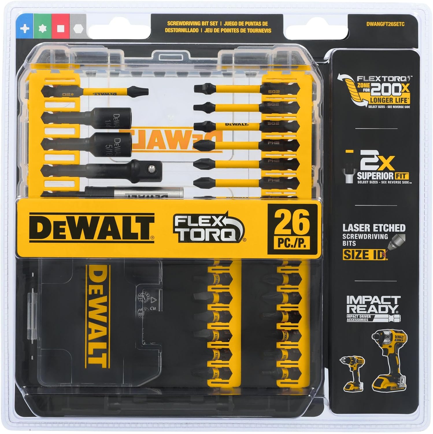 YJYCSAH-DW 26-PC FT DRIVE BIT SET - Walmart.com
