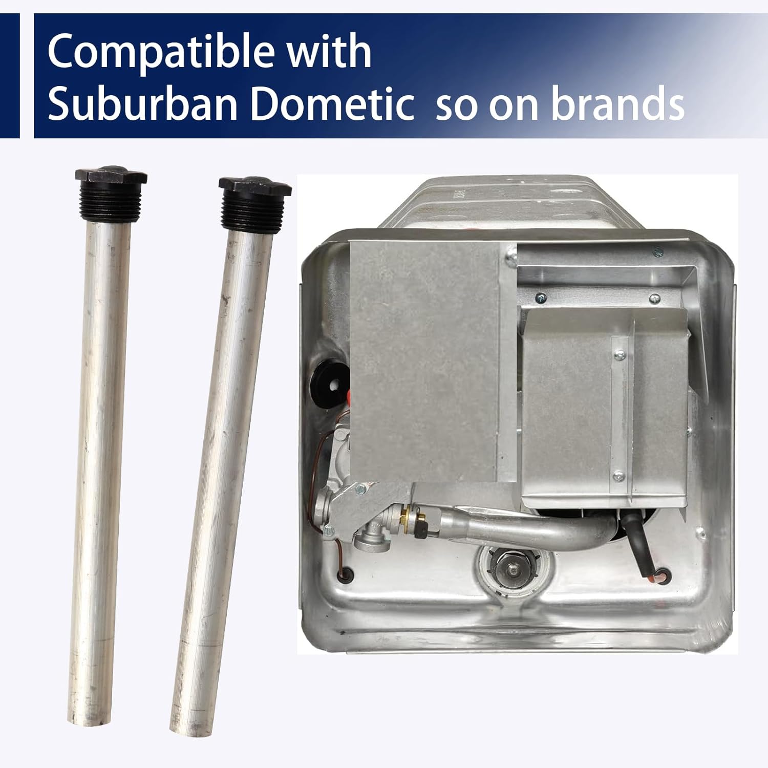 YJYCSAH-RV Water Heater Anode Rod (2Pack) Compatible with Suburban RV ...