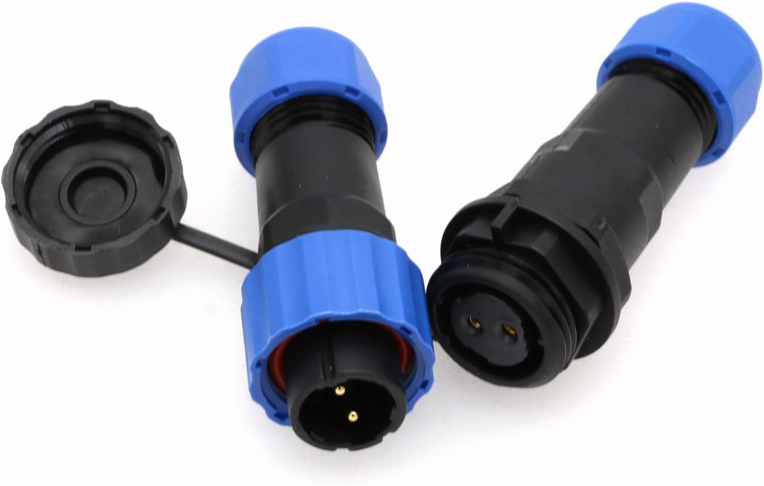 YJYCSAH-SD16 2 Pin 16mm Waterproof Cable Connector Plug Socket IP68 ...