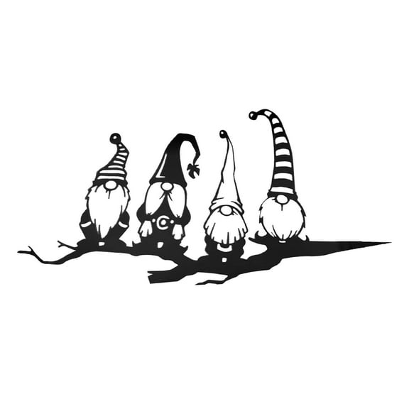 YJYGSQ Metal Gnomes Garden Decoration - Steel Tree Art for Outdoor Spaces, Unique Iron Design