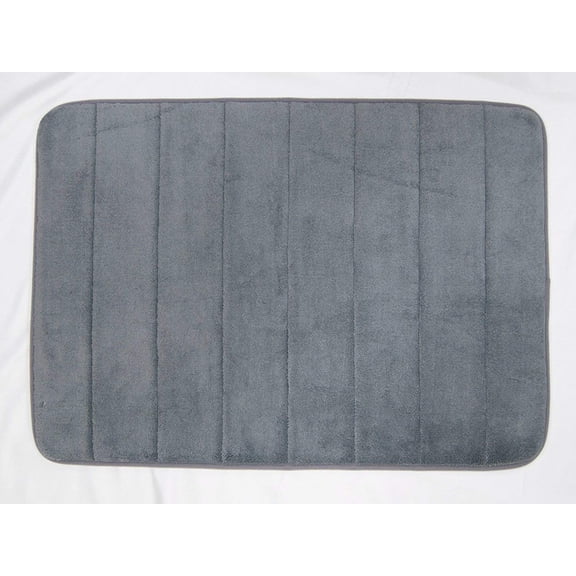 YK Decor Dark Color 24 Bath Rug Mat Ship from US Gray
