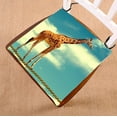 thumbnail image 1 of YKCG African Animal Funny Giraffe Walking on the Rope Sky Cloud Seat Cushion Chair Cushion Floor Cushion Twin Sides 18x18 inches, 1 of 3