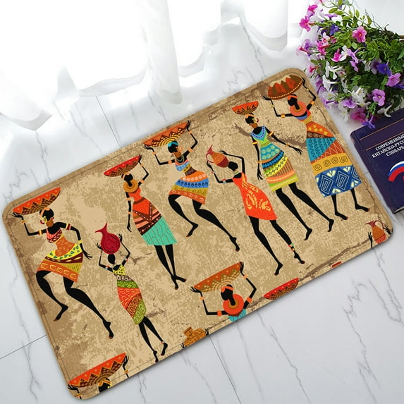 YKCG African Art Afro American Women History and Culture Doormat Indoor/Outdoor/Bathroom Doormat 30x18 inches