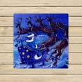 thumbnail image 1 of YKCG Christmas Snowflakes Princess with Reindeer Blue Starry Night Hand Towel Beach Towels Bath Shower Towel Bath Wrap For Home Outdoor Travel Use 13x13 inches, 1 of 3