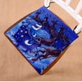 thumbnail image 1 of YKCG Christmas Snowflakes Princess with Reindeer Blue Starry Night Seat Cushion Chair Cushion Floor Cushion Twin Sides 20x20 inches, 1 of 3