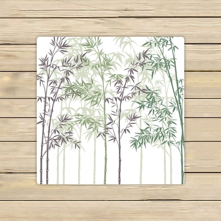 YKCG Forest Painting Bamboo Hand Towel Beach Towels Bath Shower Towel Bath Wrap For Home Outdoor Travel Use 13x13 inches