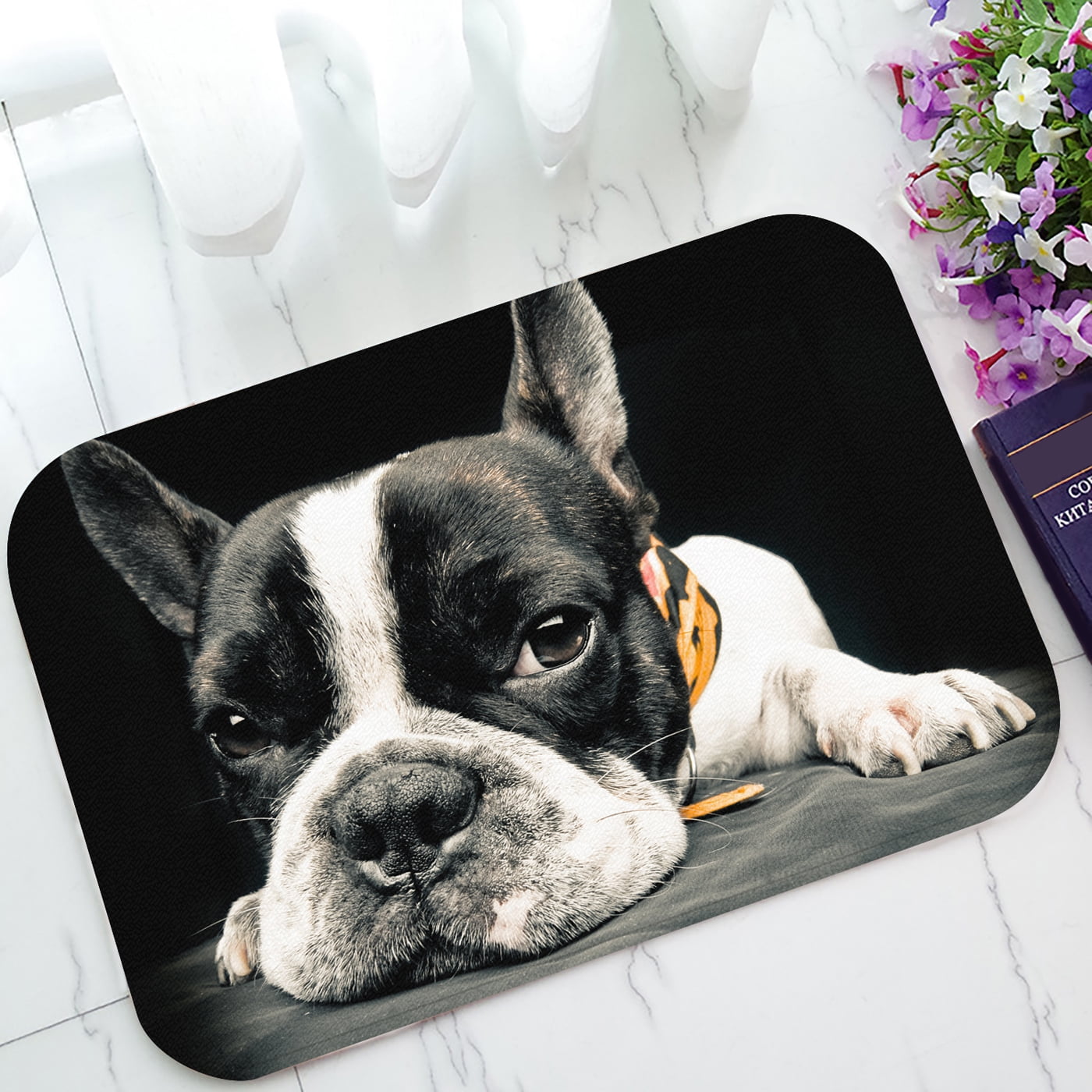 YKCG Funny Dog Animals A French Bulldog Doormat Indoor/Outdoor
