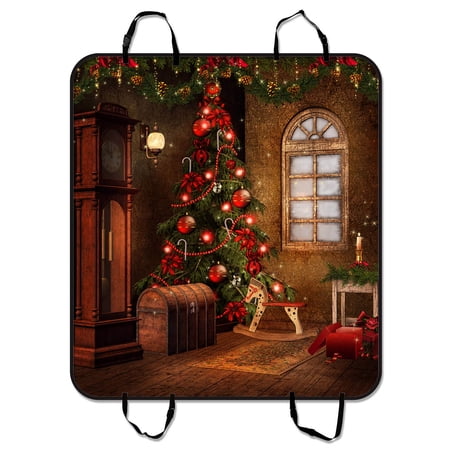 YKCG Home Decor Christmas Children Room with Toys and Tree Pet Seat Cover Car Seat Cover for Pets Cargo Mats and Hammocks for Cars Trucks and SUVs 54x60 inches