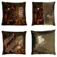thumbnail image 1 of YKCG Home Decor Christmas Children Room with Toys and Tree Reversible Mermaid Sequin Pillow Case Pillow Cover 16x16 inches, 1 of 3