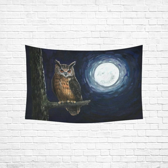 YKCG Home Decoration Eagle Owl Wall Hanging Tapestry 60 x 40 Inches