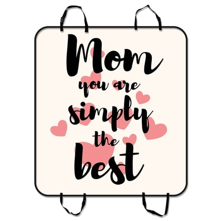 YKCG Love Quote Happy Mother's Day Pet Seat Cover Car Seat Cover for Pets Cargo Mats and Hammocks for Cars Trucks and SUVs 54x60 inches