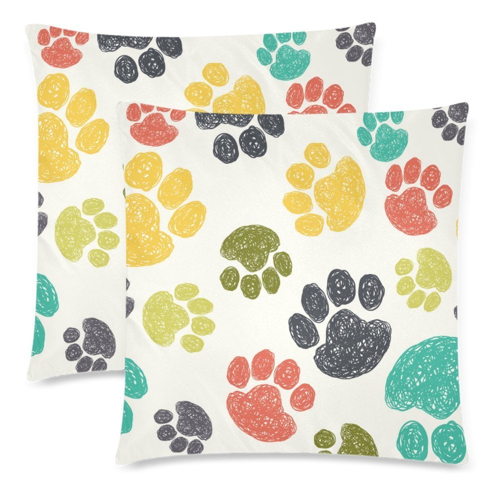 Paw print pillow sales cases