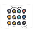 thumbnail image 1 of YKCG Solar System Planets Educational Hand Drawn Doodle Wall Hanging Tapestry Wall Art 80x60 inches, 1 of 2