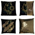 thumbnail image 1 of YKCG Sun and Moon Stars Starry Night Reversible Mermaid Sequin Pillow Case Pillow Cover 20x20 inches, 1 of 3