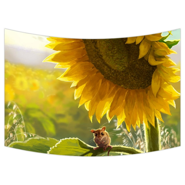 Sunflower tapestry wall hanging sale