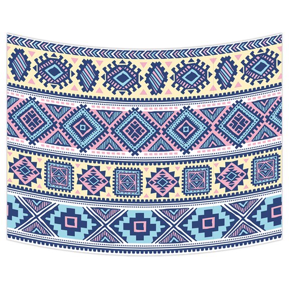 YKCG Trible Ethnic Wall Hanging Tapestry Wall Art 80x60 inches