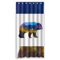 thumbnail image 1 of YKCG the Grizzly Bear Creative Mystric Autumn Forest Trees Shower Curtain Waterproof Fabric Bathroom Shower Curtain 36x72 inches, 1 of 4